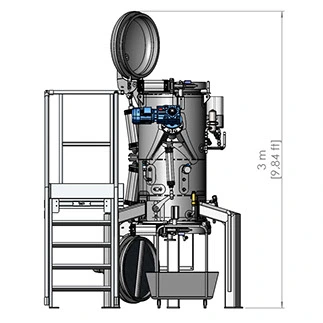 Equipo ECODAS T150 - vista operacional